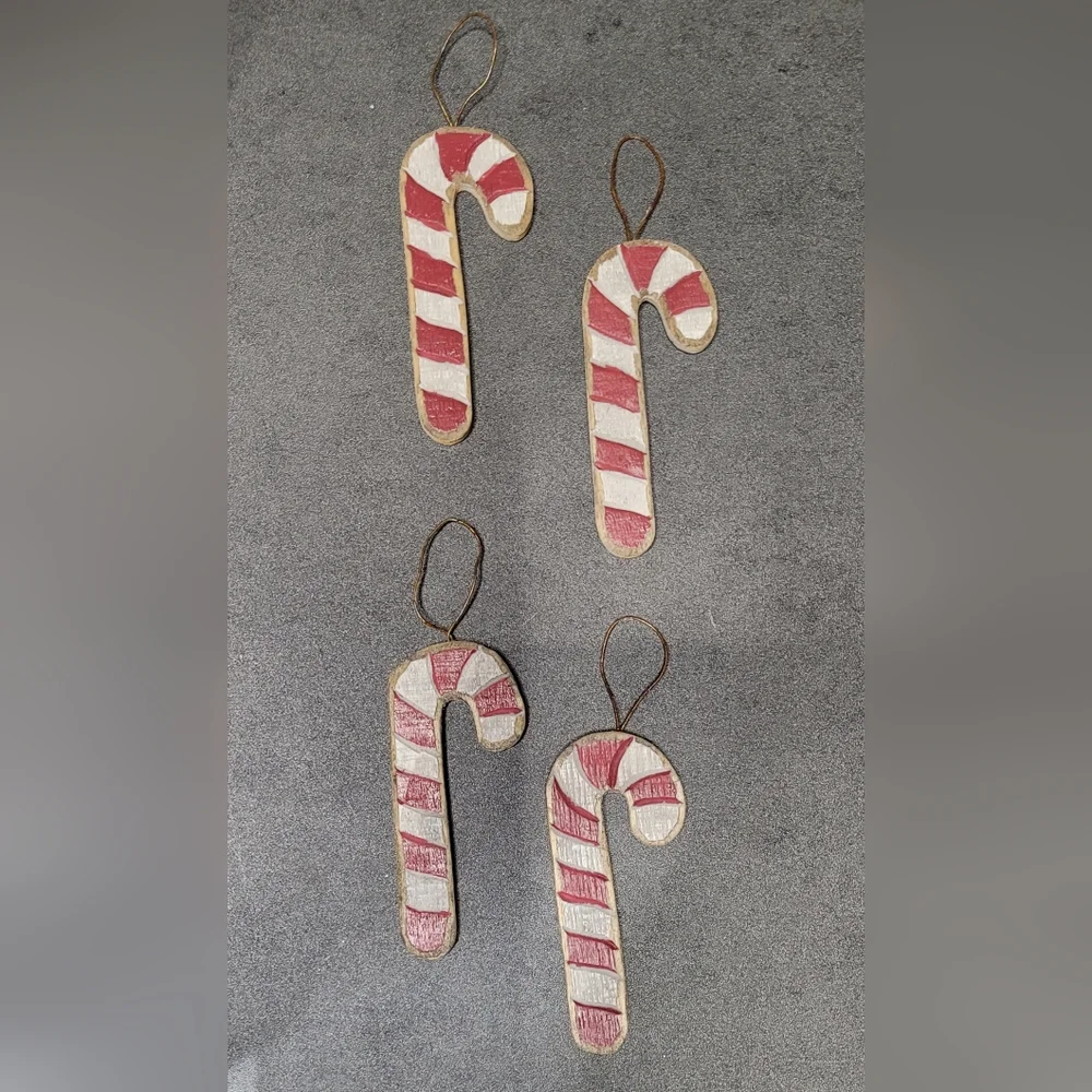 Hobby Lobby Rustic Candy Cane Ornaments Set of 4